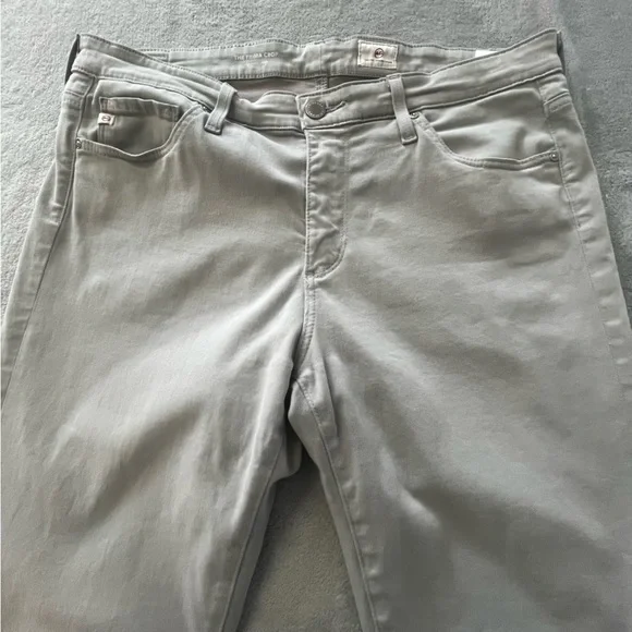 AG Adriano Goldschmied The Prima Crop Cigarette Light Grey Skinny Jeans - Picture 5 of 16